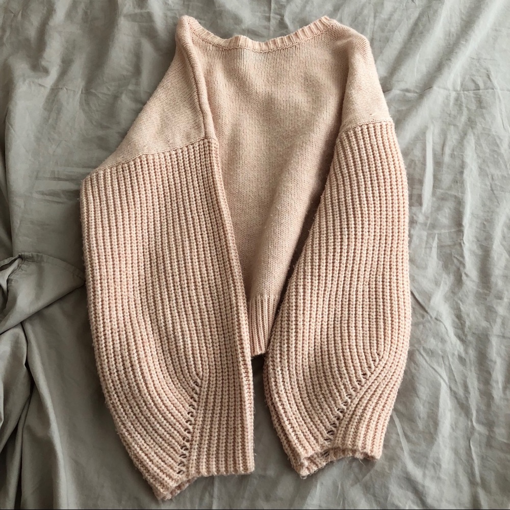 Oversized pink sweater
